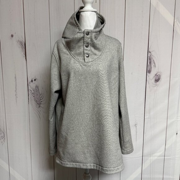 The North Face Women’s XL Knit Stitch Fleece Pullover Hoodie | NF0A339M | EUC - Picture 1 of 11